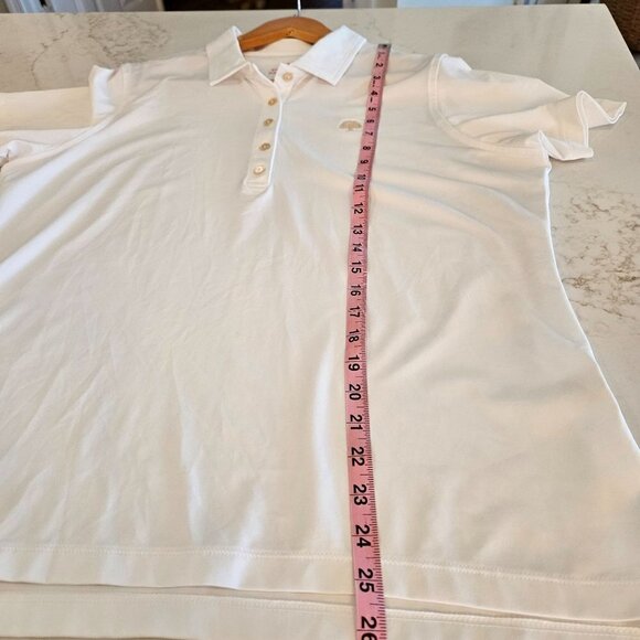 Peter Millar White Polo Shirt, E4 Wicking and 50+ UPF Women's XL - Picture 9 of 11